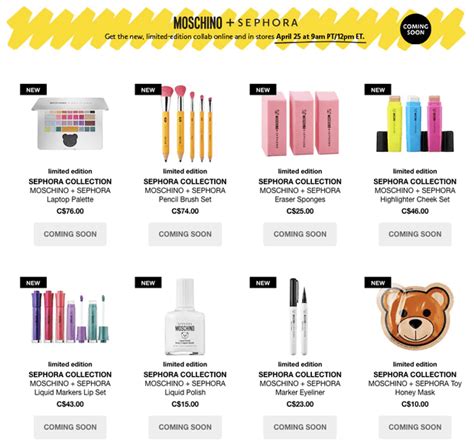 moschino x sephora 2019|sephora moschino school supply.